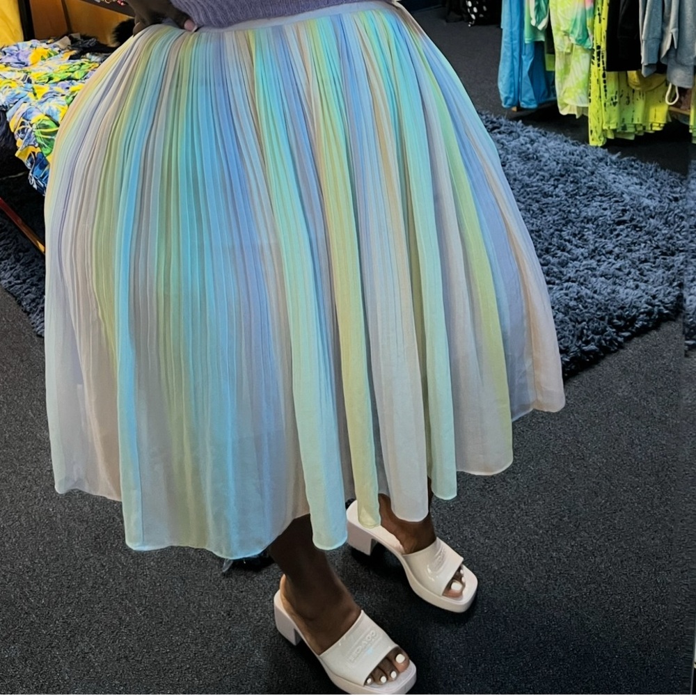 Torrid Multicolor A-Line Pleated Skirt